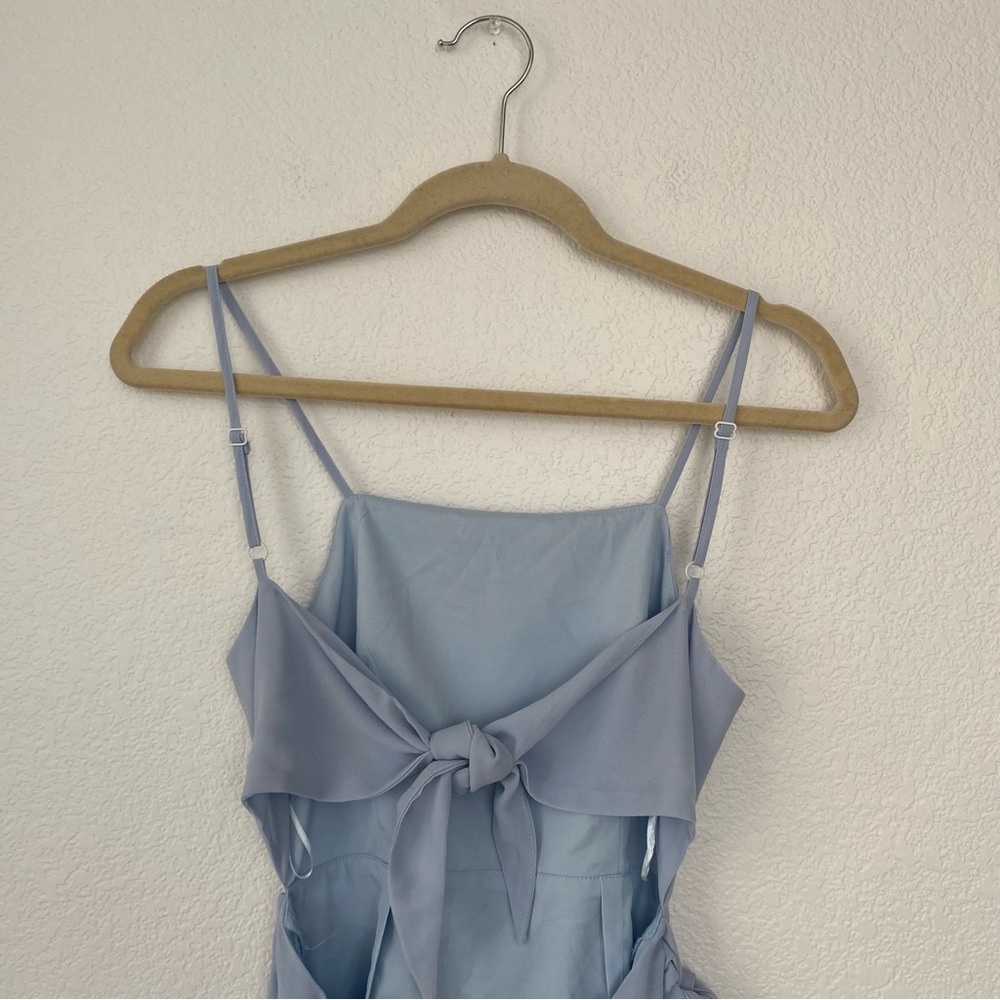 Superdown | Baby Blue Morgan Layer Wrap Mini Dress Sz XS - Picture 7 of 15
